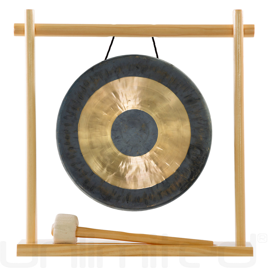 8" to 10" Gongs on My Little Pagoda Gong Stand