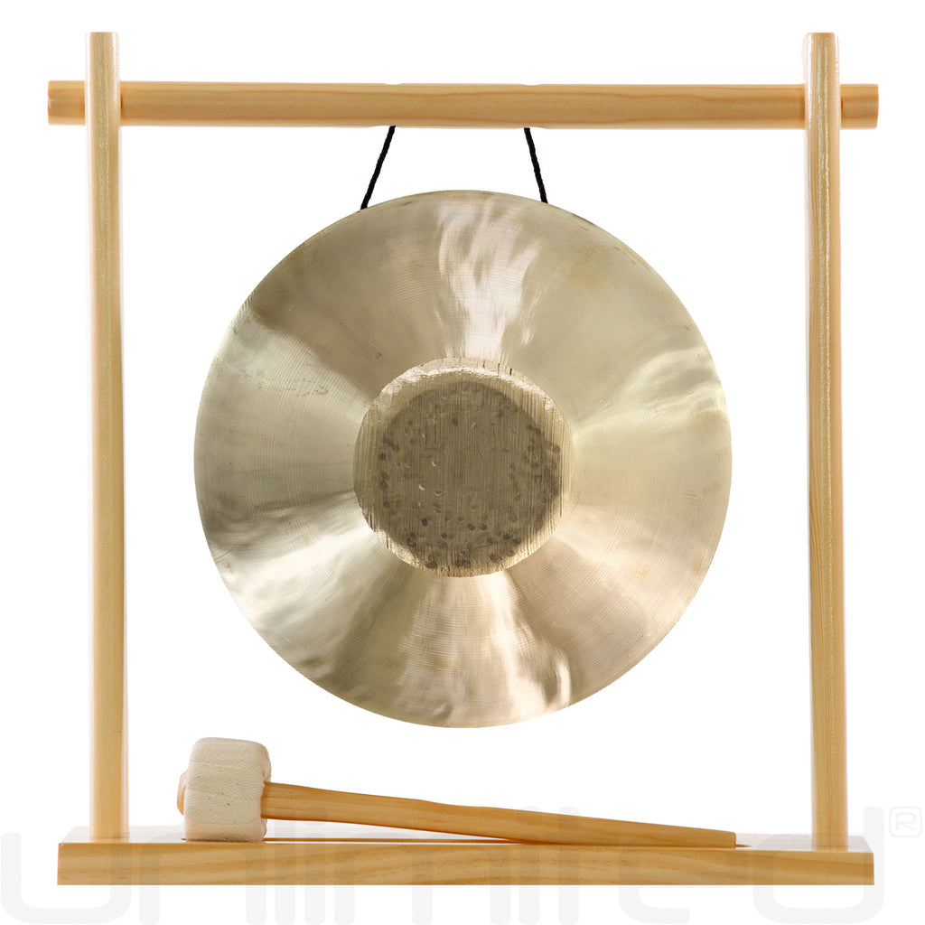 8" to 10" Gongs on My Little Pagoda Gong Stand