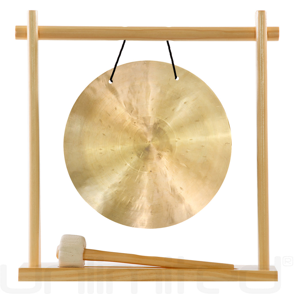 8" to 10" Gongs on My Little Pagoda Gong Stand