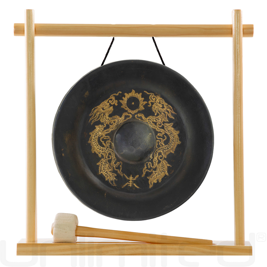 9" to 16" Vietnamese Dragon Gongs on Stands