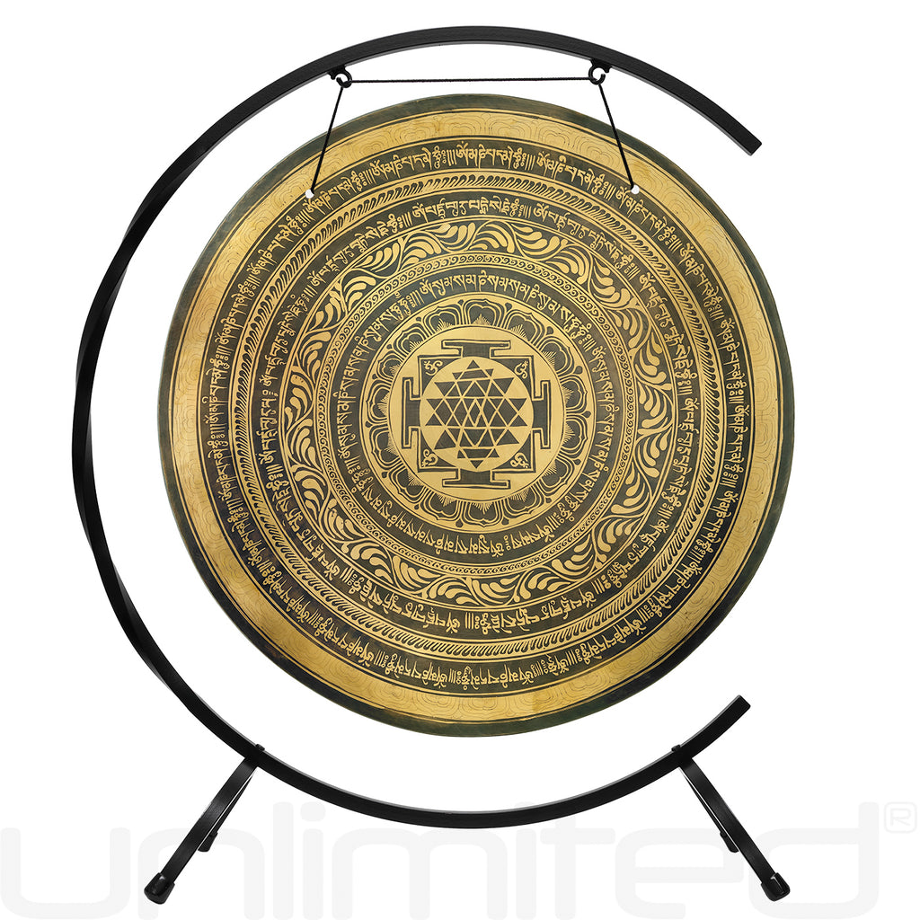 22" - 24" Interplanetary Yantra Gongs on Stands