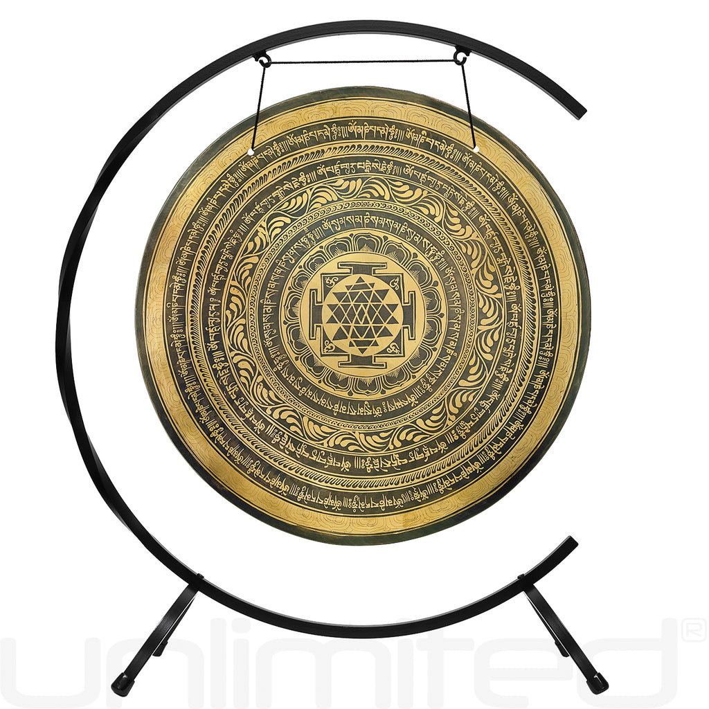 24" Interplanetary Yantra Gongs on Stands