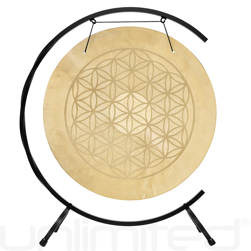Flower of Life Wind Gongs on Stands
