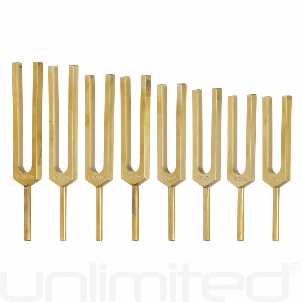 PraPelnia Harmonic Spectrum Set of 8 Brass Tuning Forks