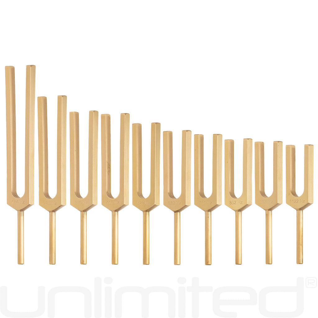 PraPelnia Solfeggio Set of 10 Brass Tuning Forks