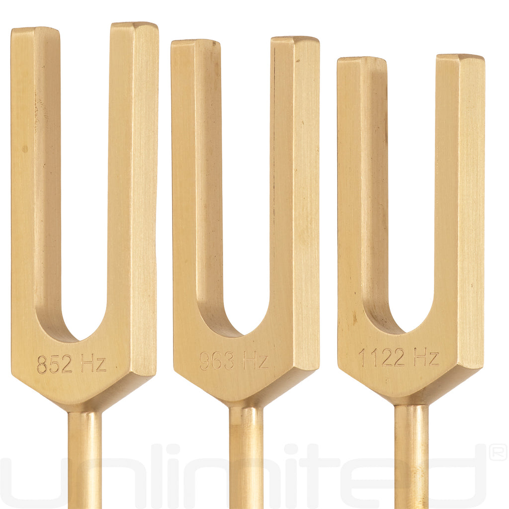 PraPelnia Solfeggio Set of 10 Brass Tuning Forks