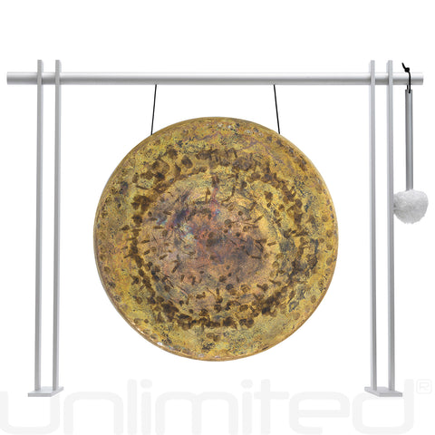 14" to 15" Chinese Gongs on the Pretty Planar Gong Stand