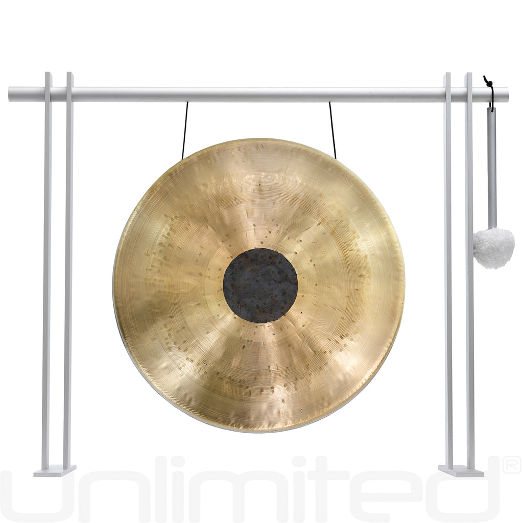 14" to 15" Chinese Gongs on the Pretty Planar Gong Stand