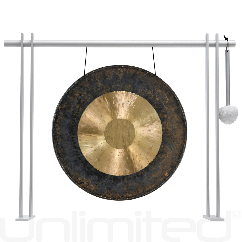 14" to 15" Chinese Gongs on the Pretty Planar Gong Stand