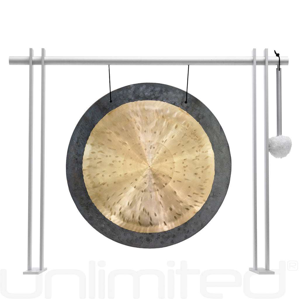14" to 15" Chinese Gongs on the Pretty Planar Gong Stand