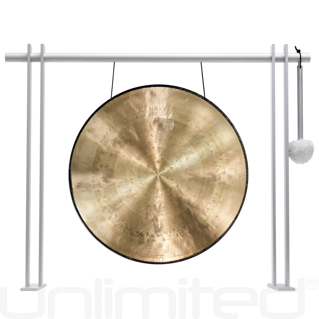 14" to 15" Chinese Gongs on the Pretty Planar Gong Stand