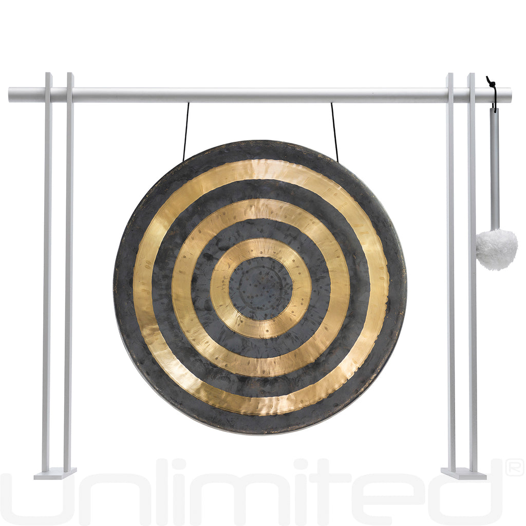 14" to 15" Chinese Gongs on the Pretty Planar Gong Stand