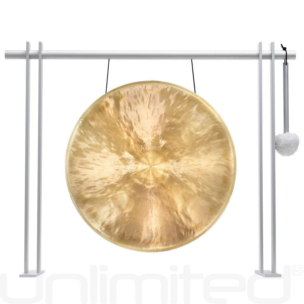 14" to 15" Chinese Gongs on the Pretty Planar Gong Stand