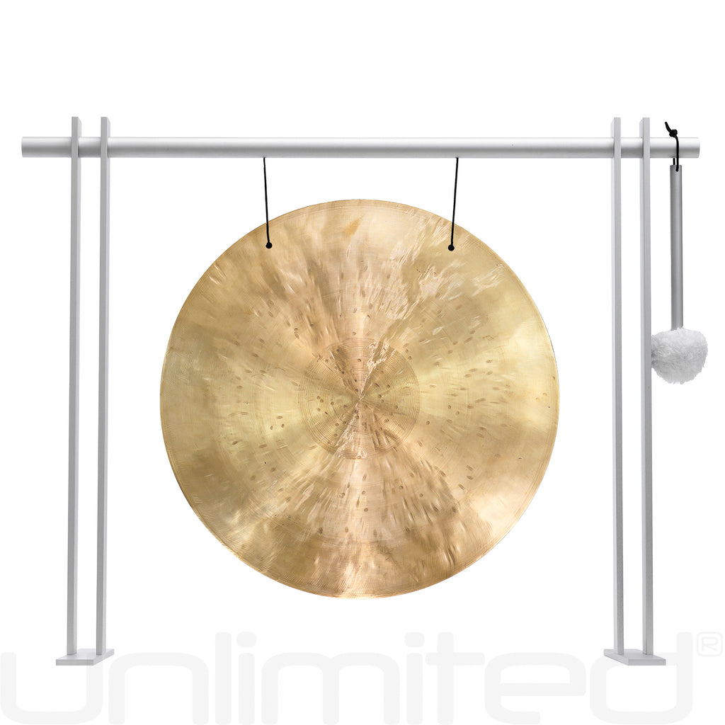 14" to 15" Chinese Gongs on the Pretty Planar Gong Stand