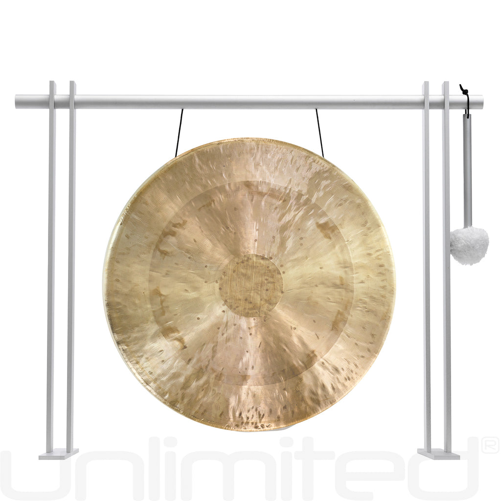 14" to 15" Chinese Gongs on the Pretty Planar Gong Stand