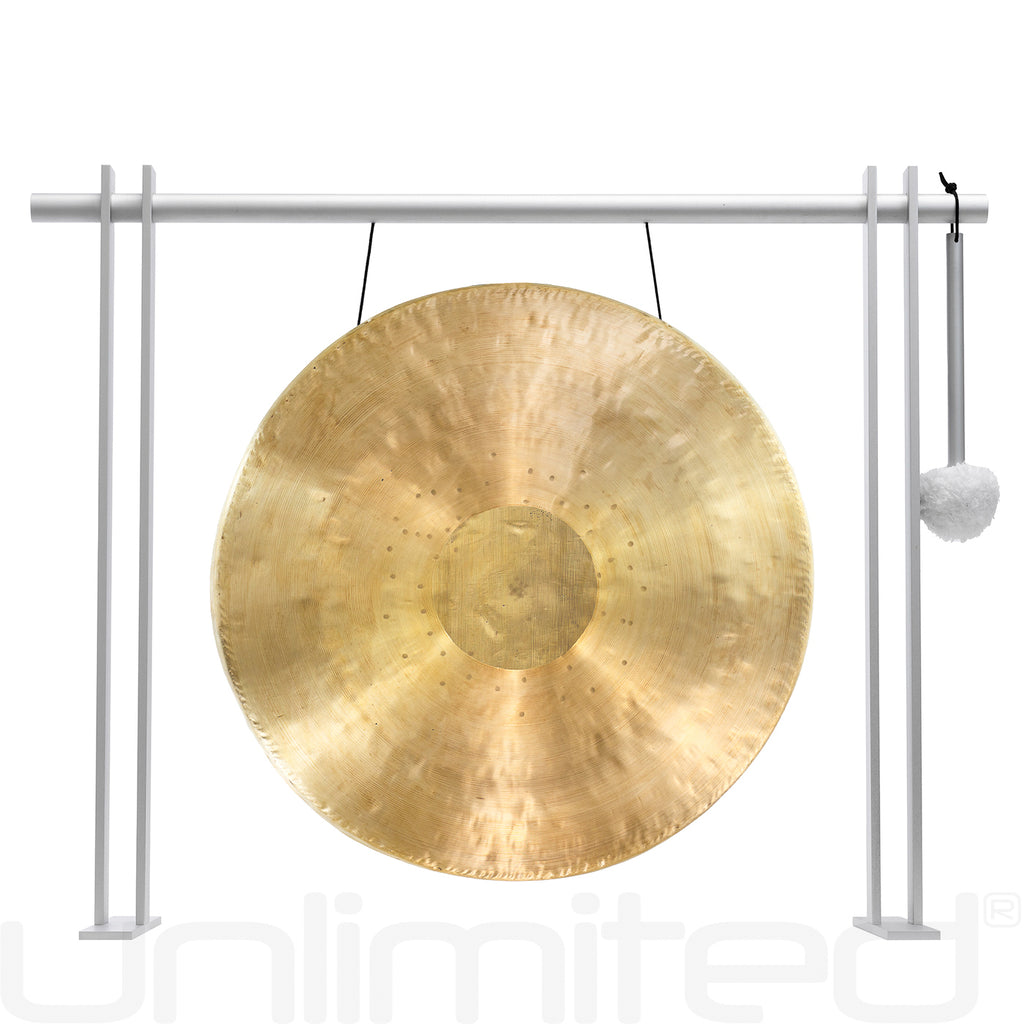 14" to 15" Chinese Gongs on the Pretty Planar Gong Stand