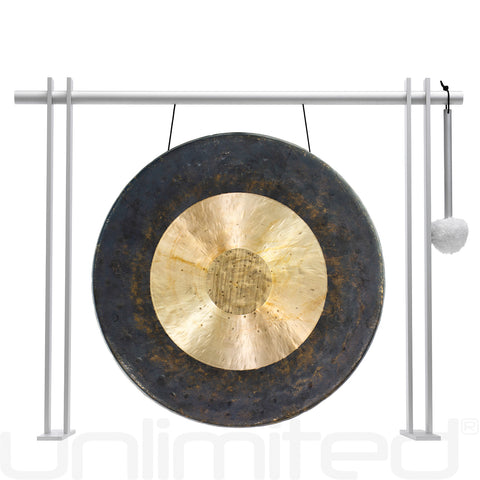 16" Chinese Gongs on the Pretty Planar Gong Stand