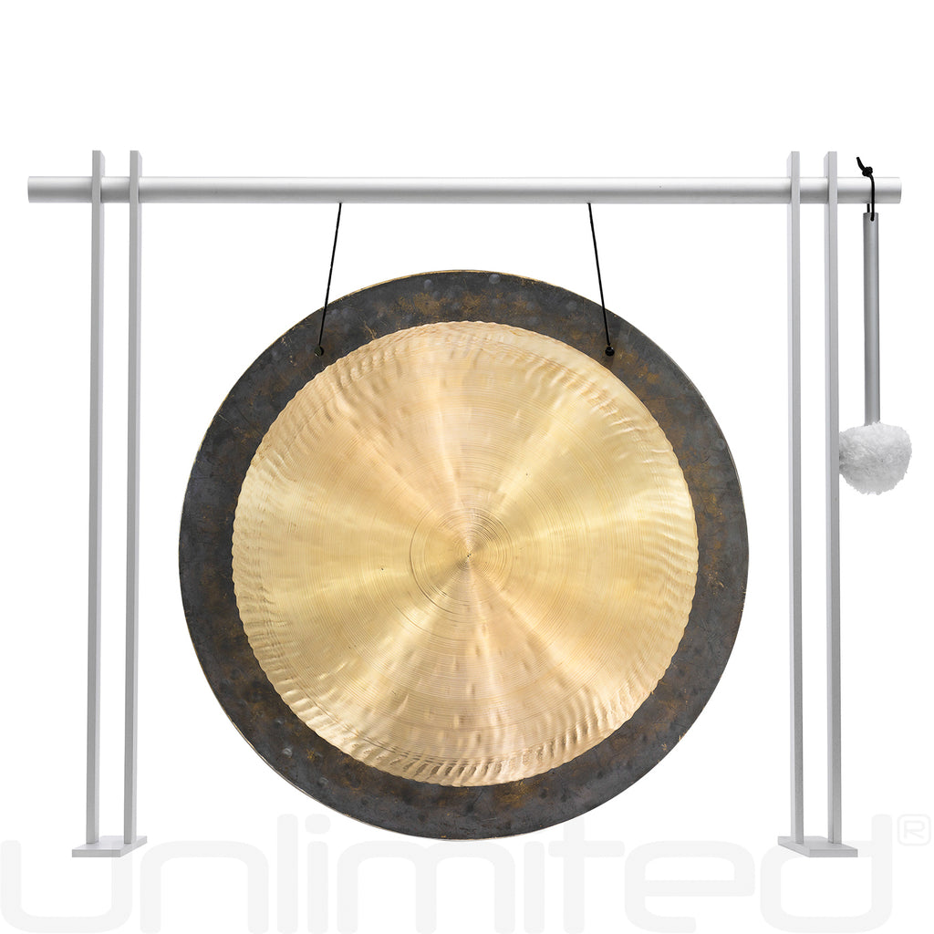 16" Chinese Gongs on the Pretty Planar Gong Stand