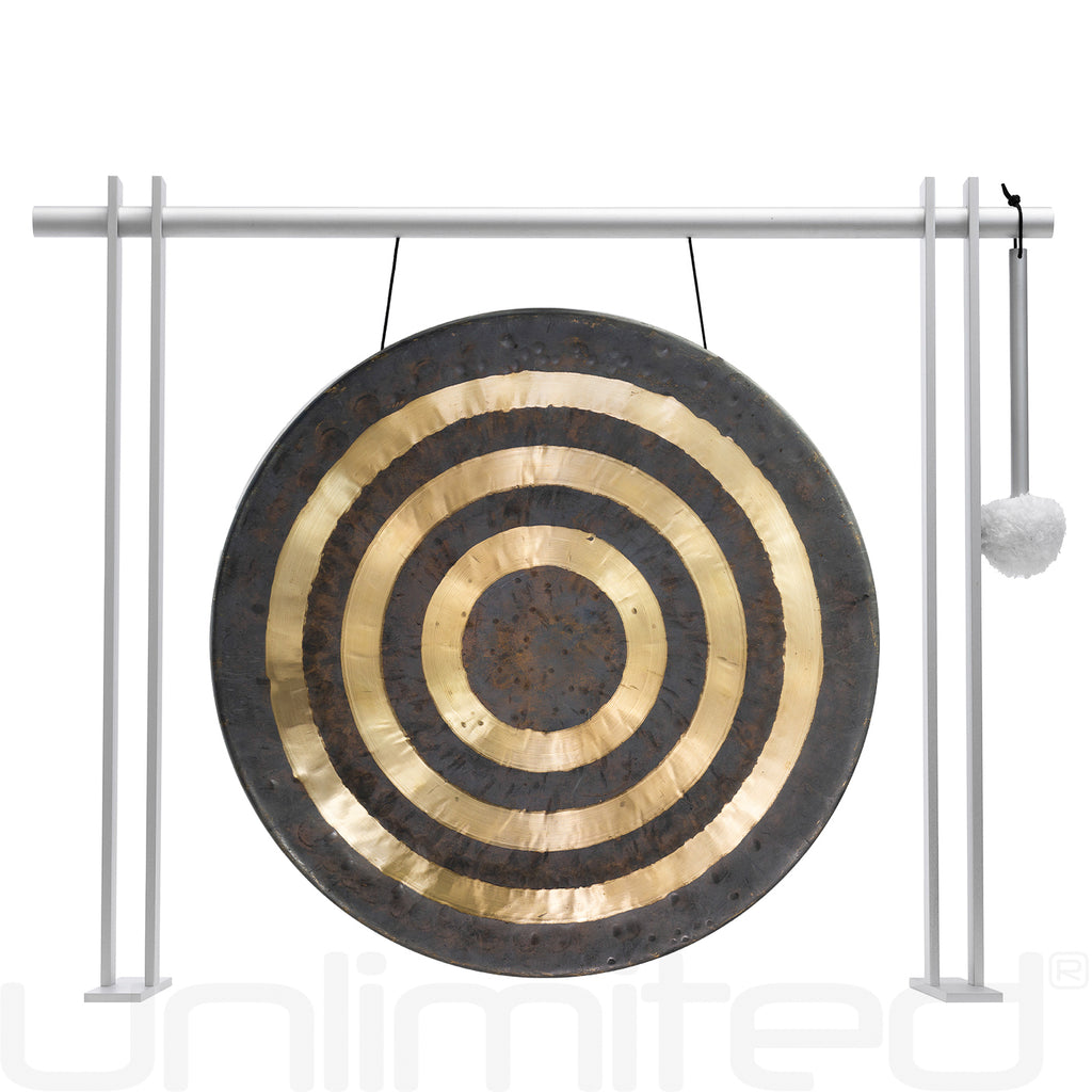 16" Chinese Gongs on the Pretty Planar Gong Stand