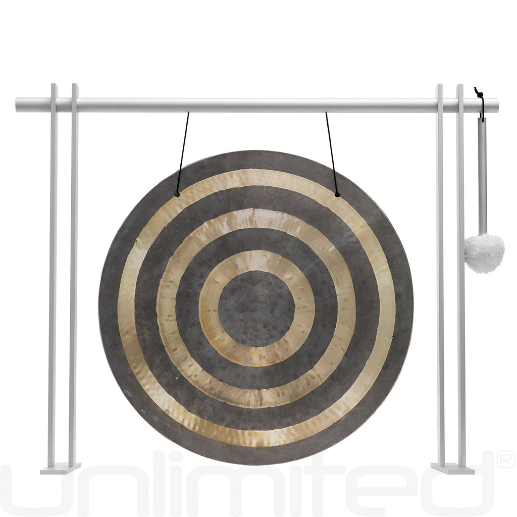 16" Chinese Gongs on the Pretty Planar Gong Stand