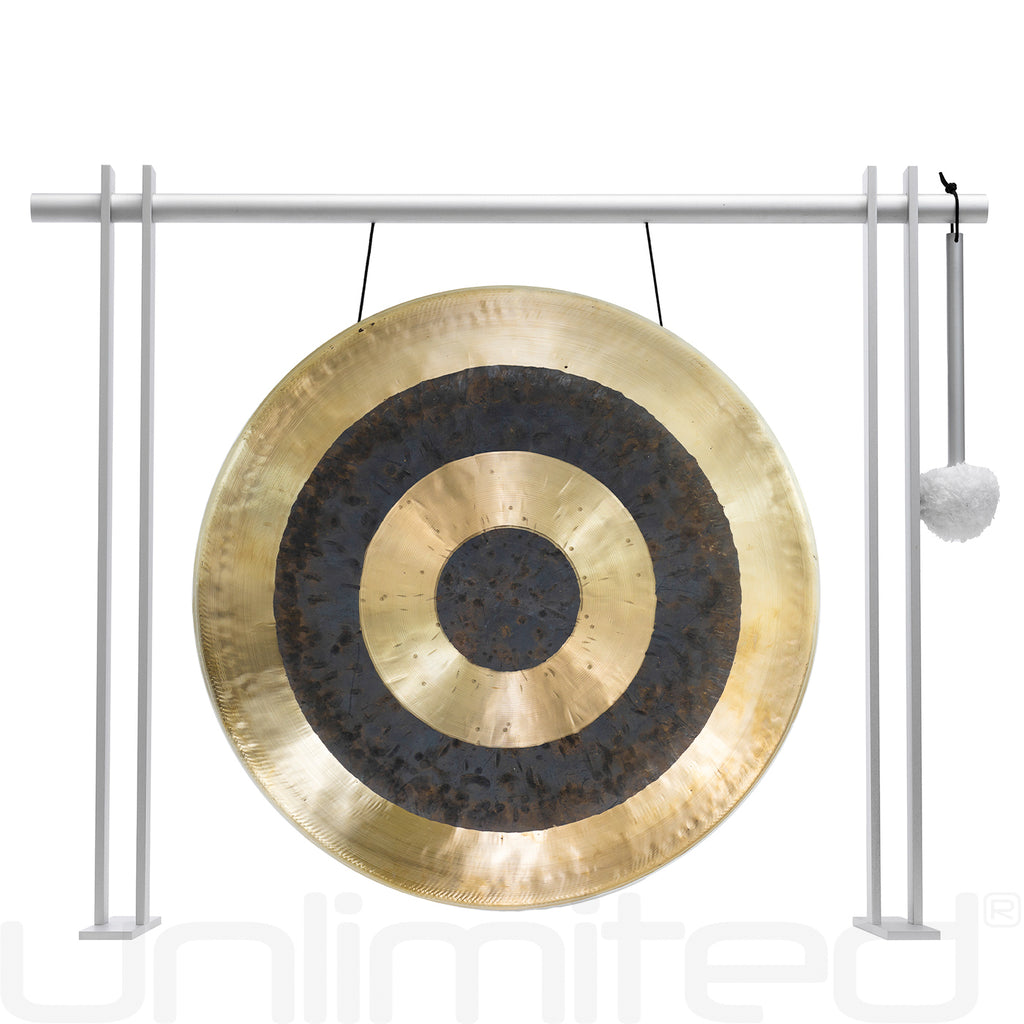 16" Chinese Gongs on the Pretty Planar Gong Stand