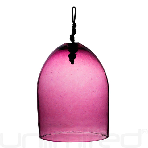 Shrader Made Glass Fuchsia Fusion Bell
