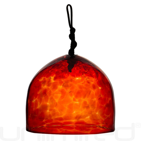 Shrader Made Glass Red Raconteur Bell