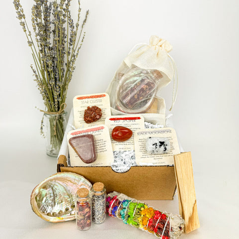 AphroZodiac - Scorpio Crystal Set for Confidence & Focus - Includes Aura Cleansing Kit
