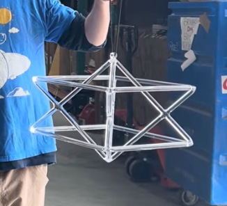 Imperfect Unlimited 14" Crystal Merkaba with Mallet