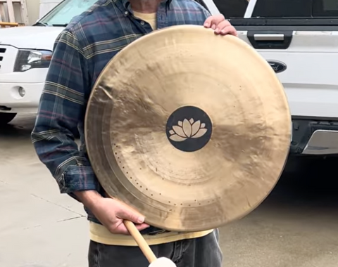 Imperfect 22" Chocolate Lotus Gong