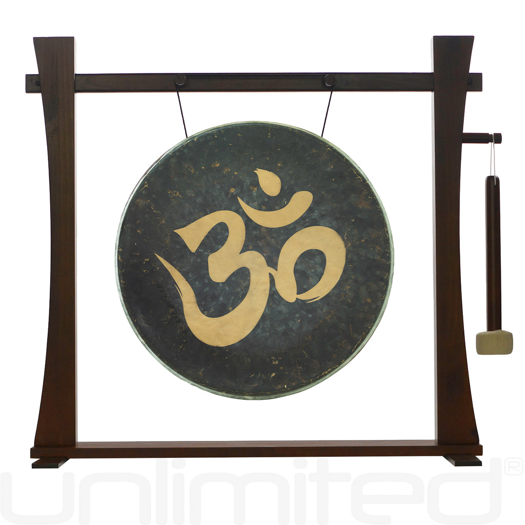 Om Gongs on Stands