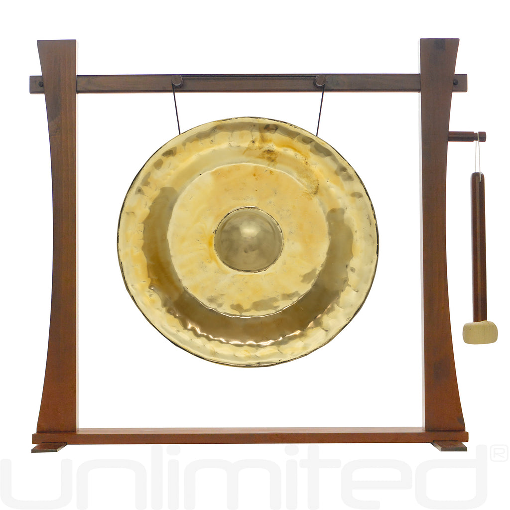 Thai Golden Nipple Gongs on Stands