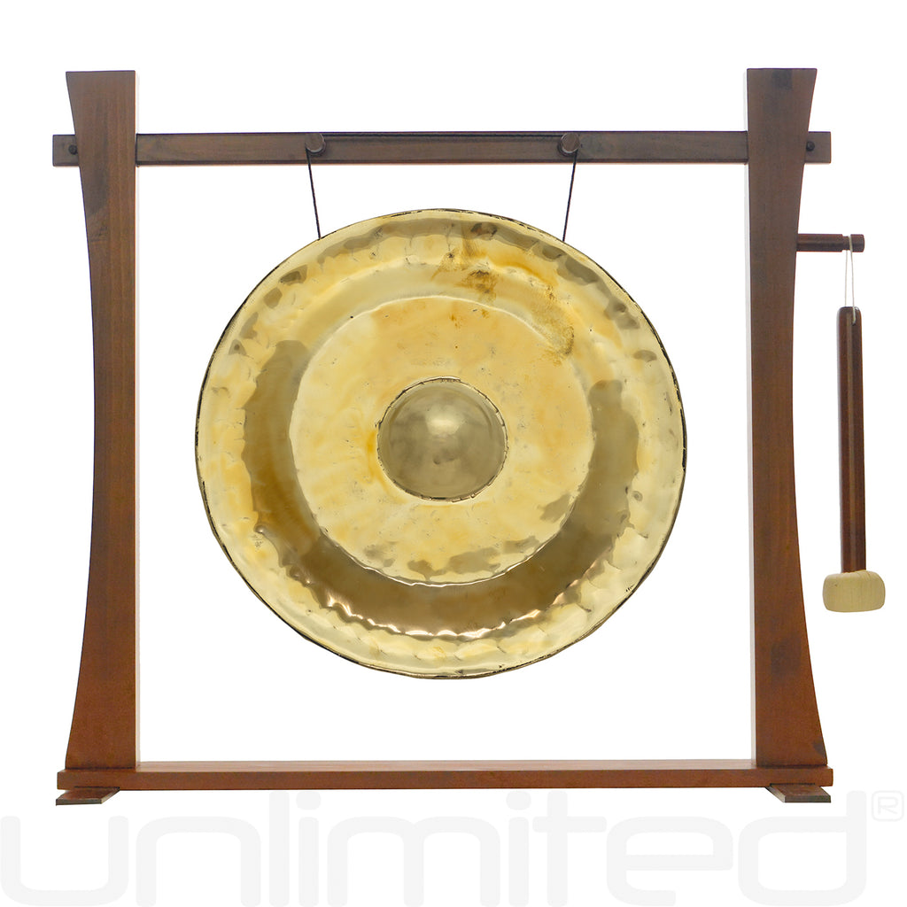Thai Golden Nipple Gongs on Stands