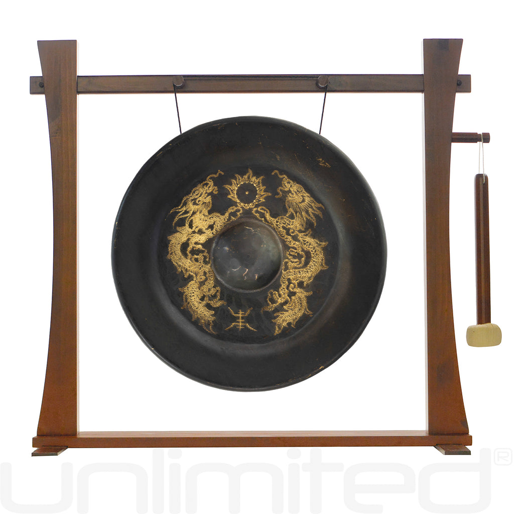 20" to 36" Vietnamese Dragon Gongs on Stands