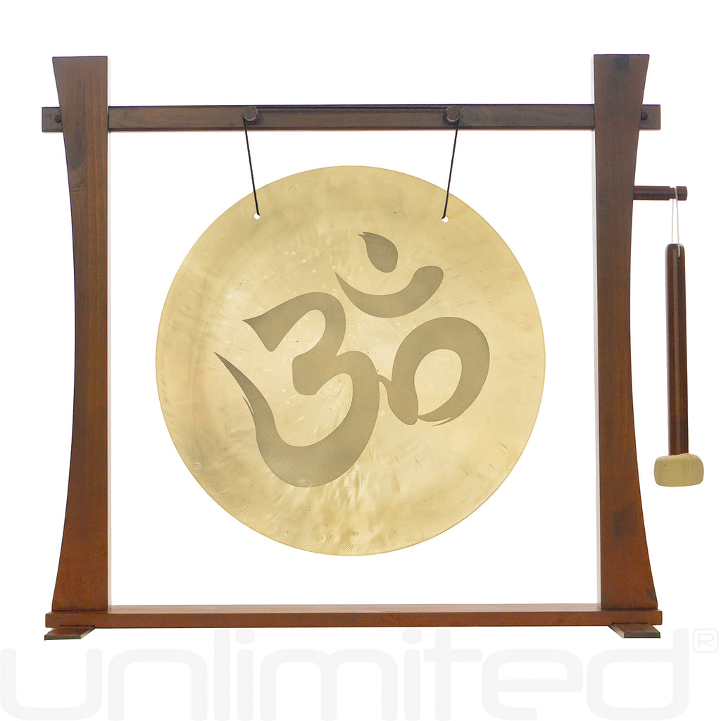 Om Gongs on Stands