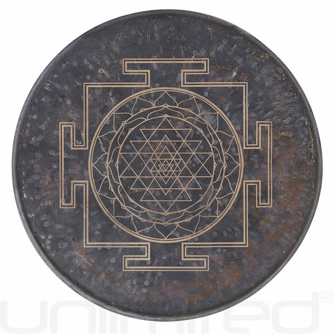 Sri Yantra on Mother Tesla Gongs