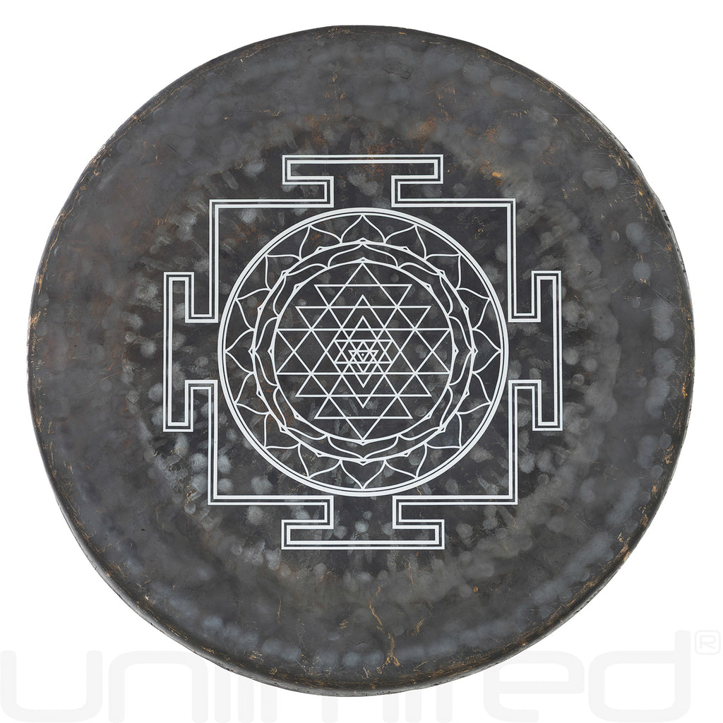 UV Printed Sri Yantra Mother Tesla Gongs
