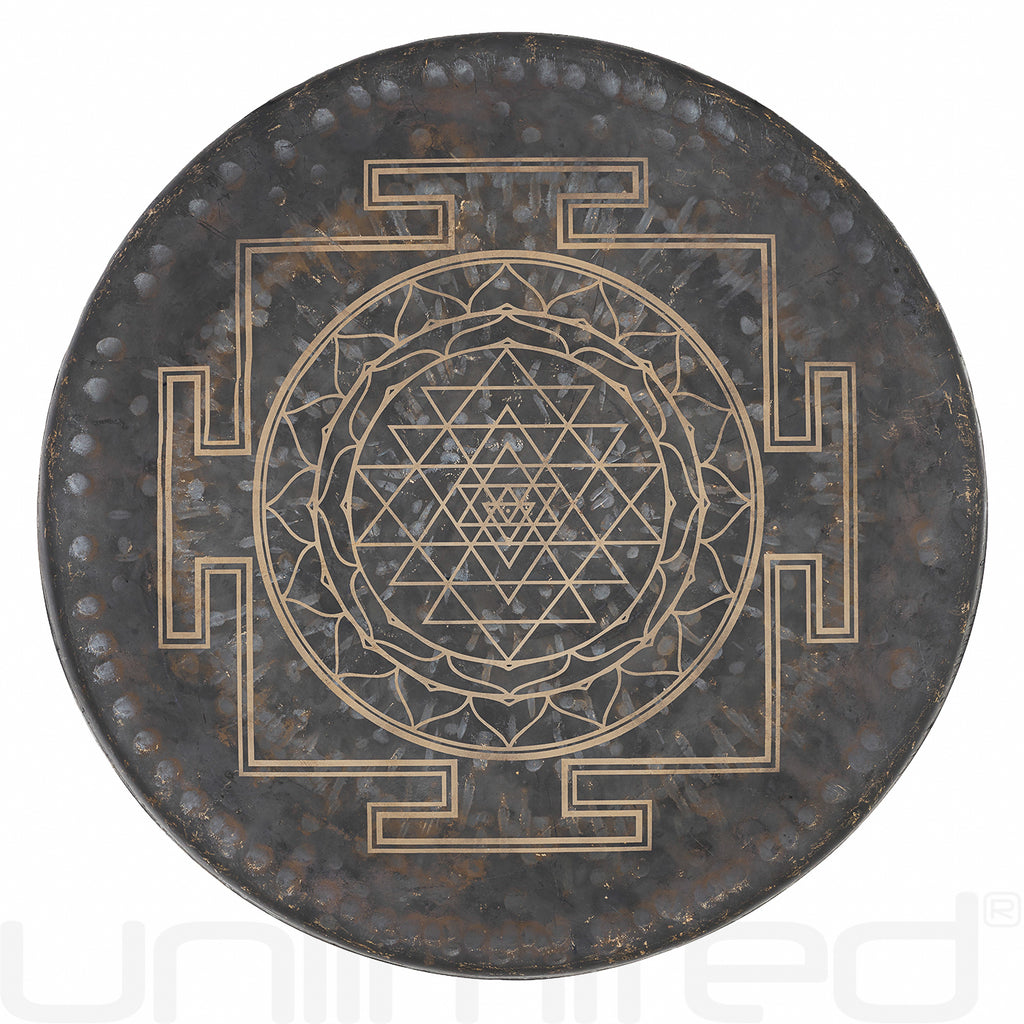 Sri Yantra on Mother Tesla Gongs