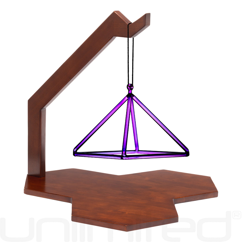 Unlimited Purple Crystal Pyramids on Quantum Mechanic Stands