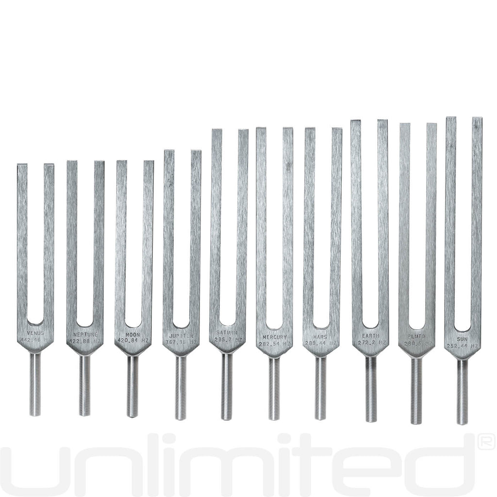 Biosonics Set of 11 Planetary Tuning Forks (Unweighted)