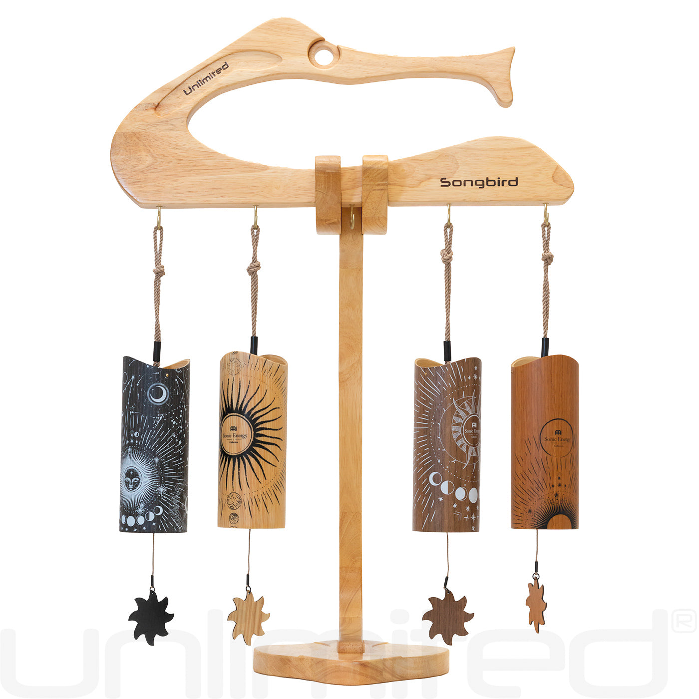 Meinl Cosmic Bamboo Chimes on the Songbird Chime Stand - Gongs