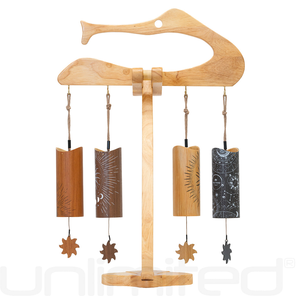 Meinl Cosmic Bamboo Chimes on the Songbird Chime Stand