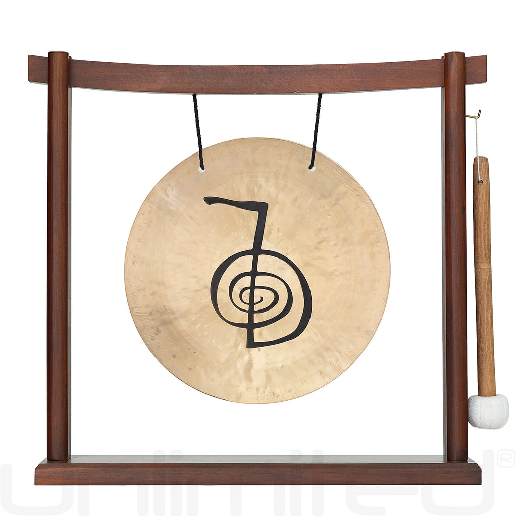 10" Cho Ku Rei Reiki Gong on Stands