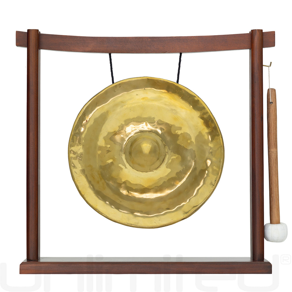 Thai Golden Nipple Gongs on Stands