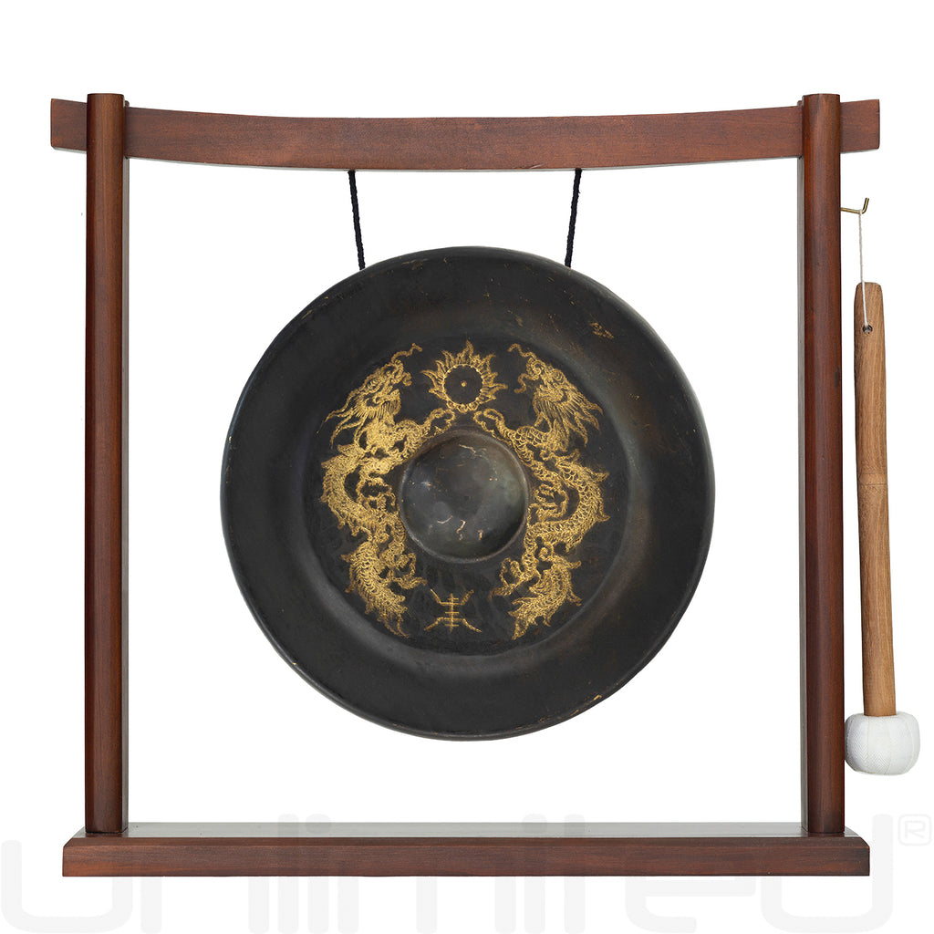 9" to 16" Vietnamese Dragon Gongs on Stands