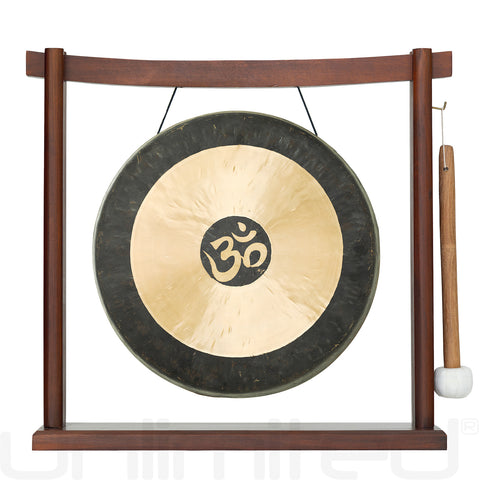 Om Gongs on Stands