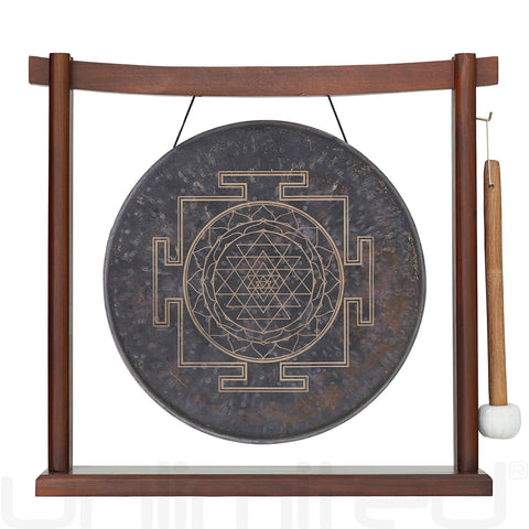 Sri Yantra Gong on Stands