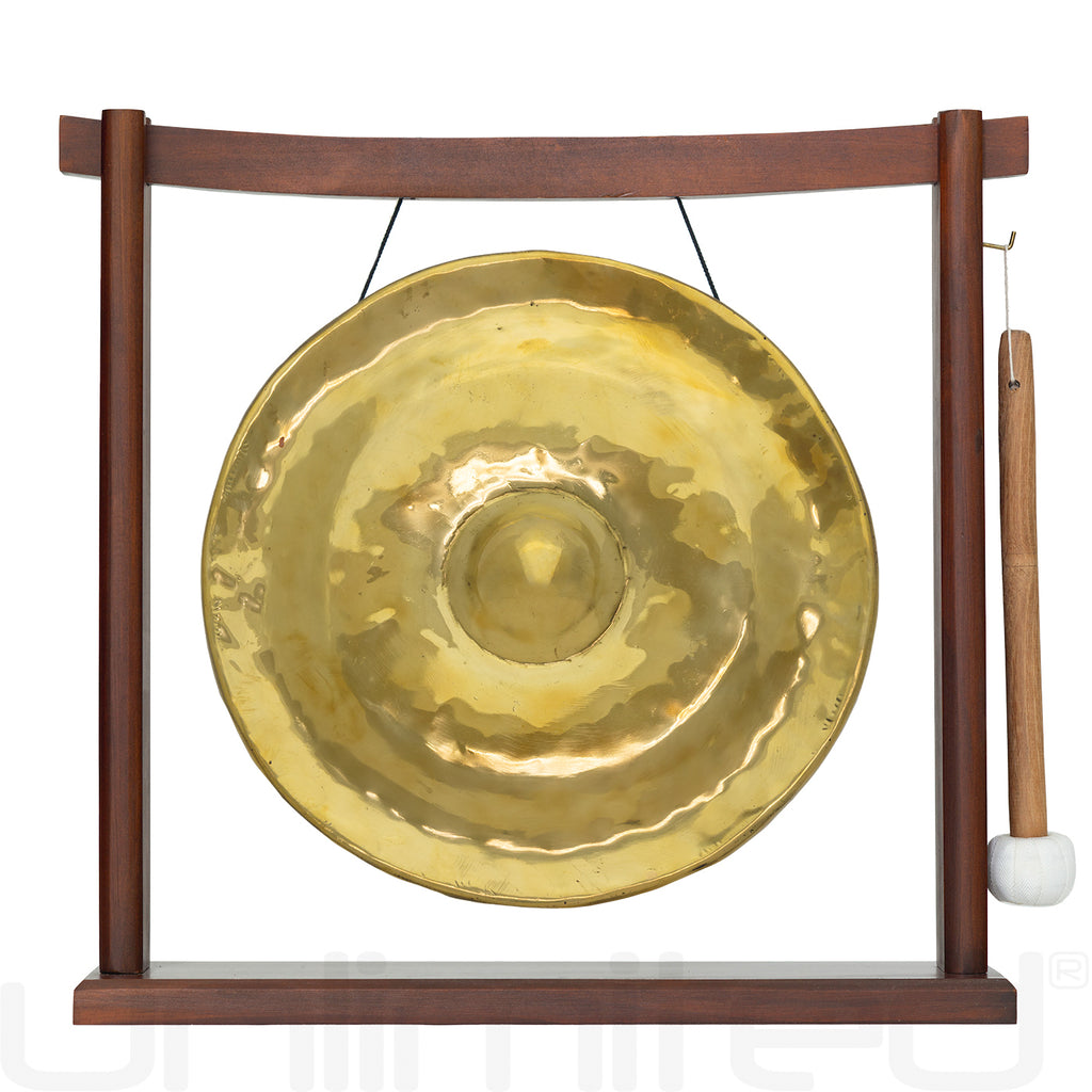Thai Golden Nipple Gongs on Stands