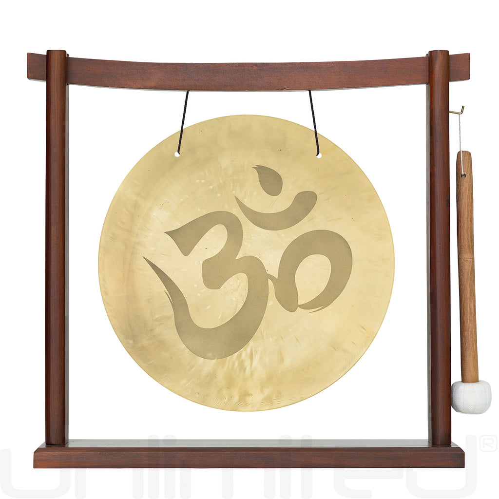 Om Gongs on Stands