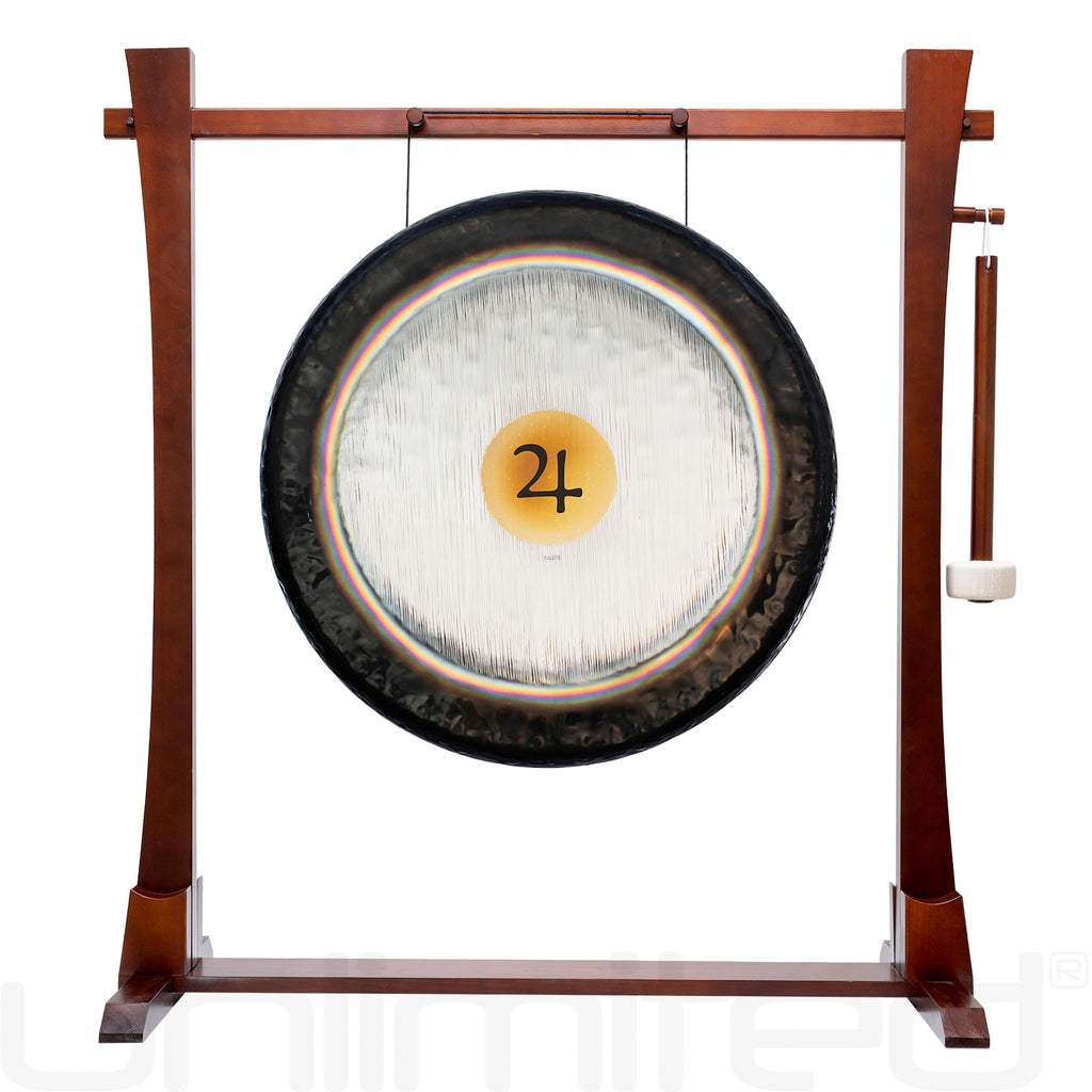 28" Paiste Planetary Tuned Gongs on the Spirit Guide Stand